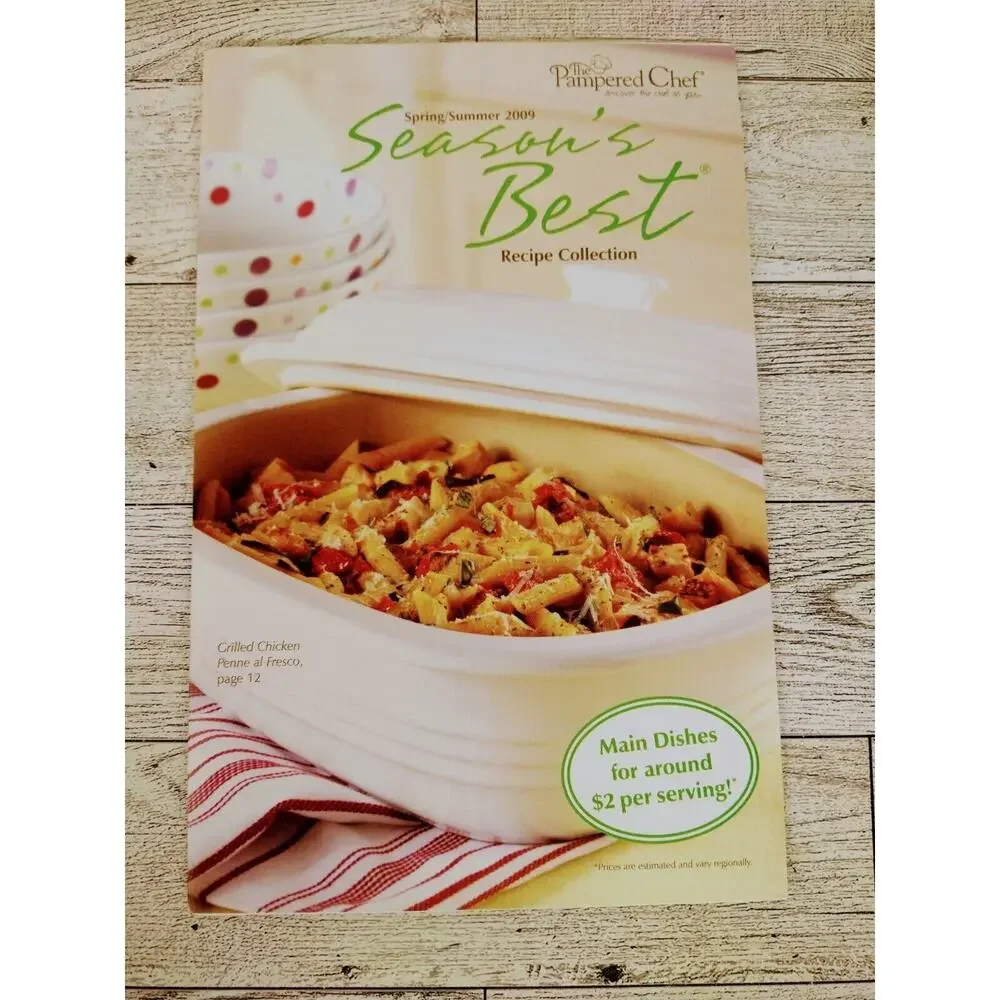 PAMPERED CHEF Cookbook Season's Best Recipes Spring /‎ Summer 2009 Item #1913